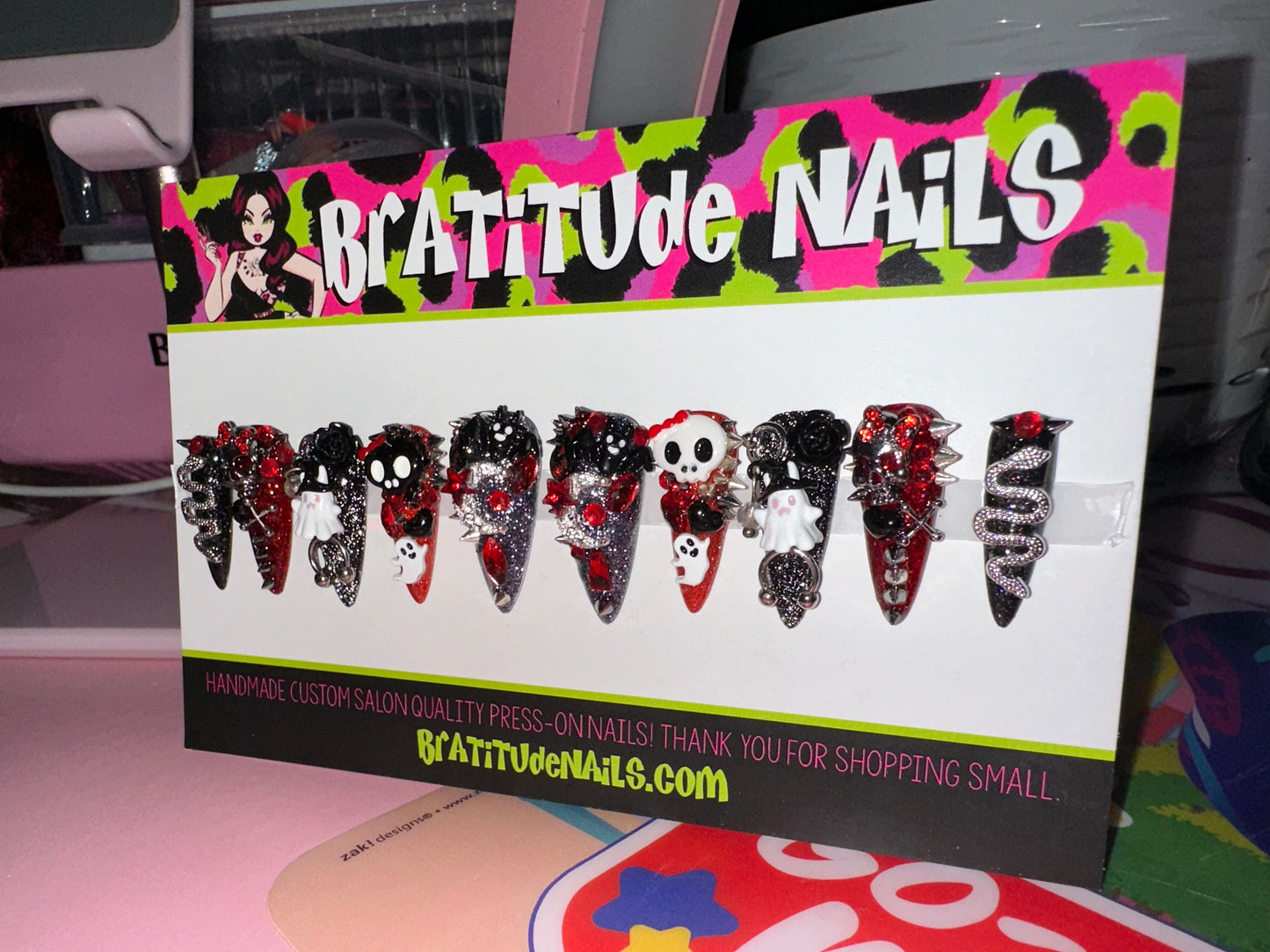 Spooky JUNK nails 👻 (Gel)