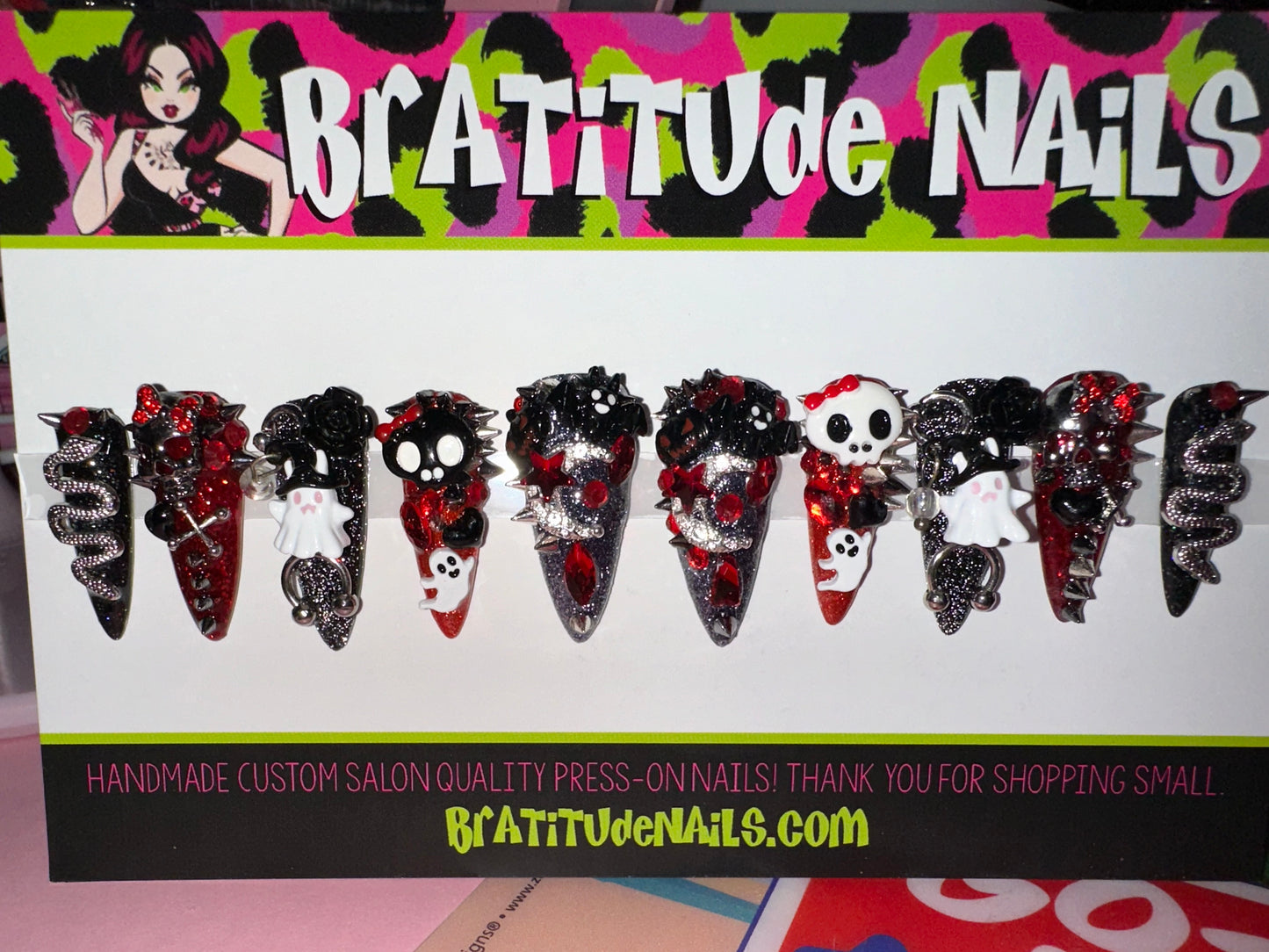 Spooky JUNK nails 👻 (Gel)