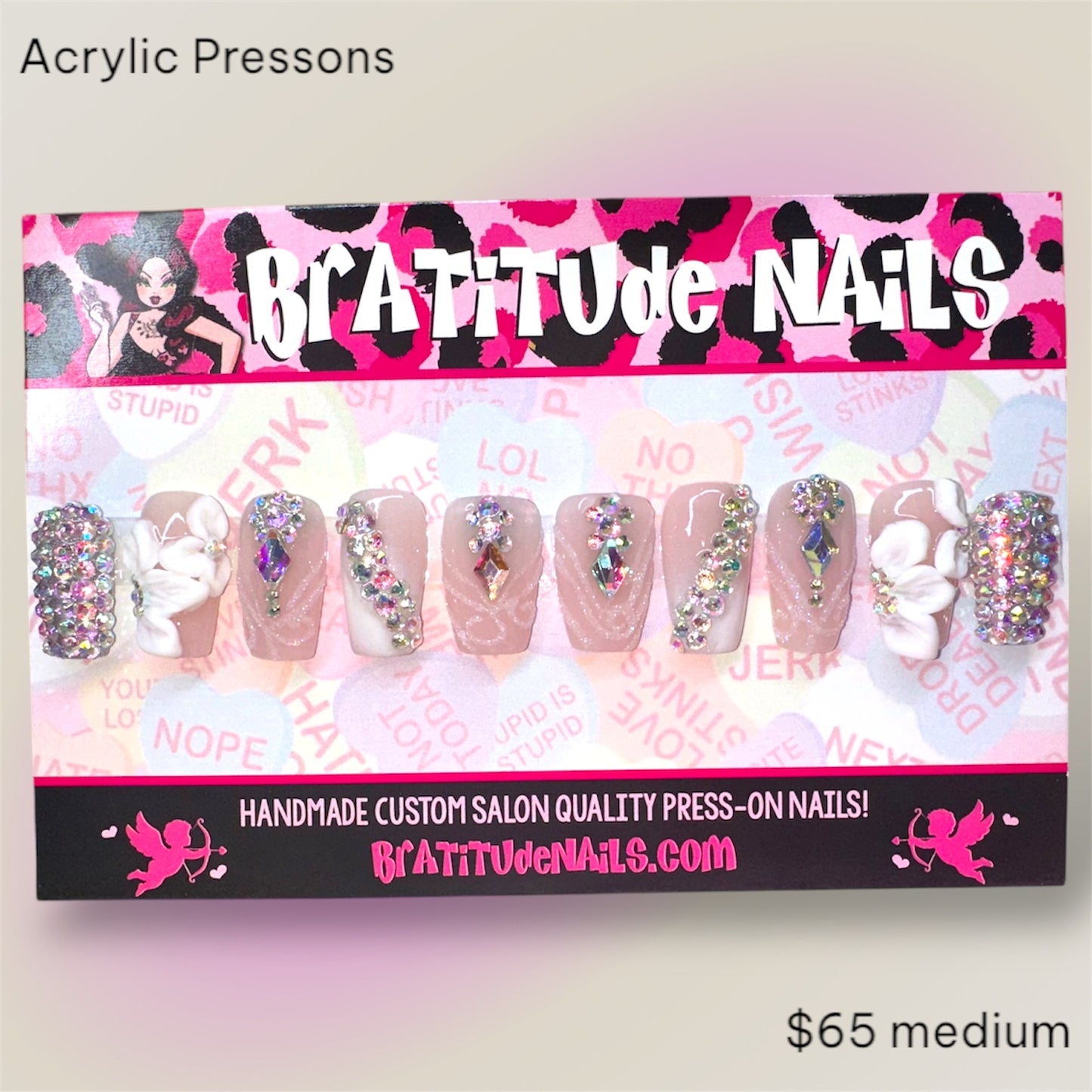 Blingy Florals (Acrylic)