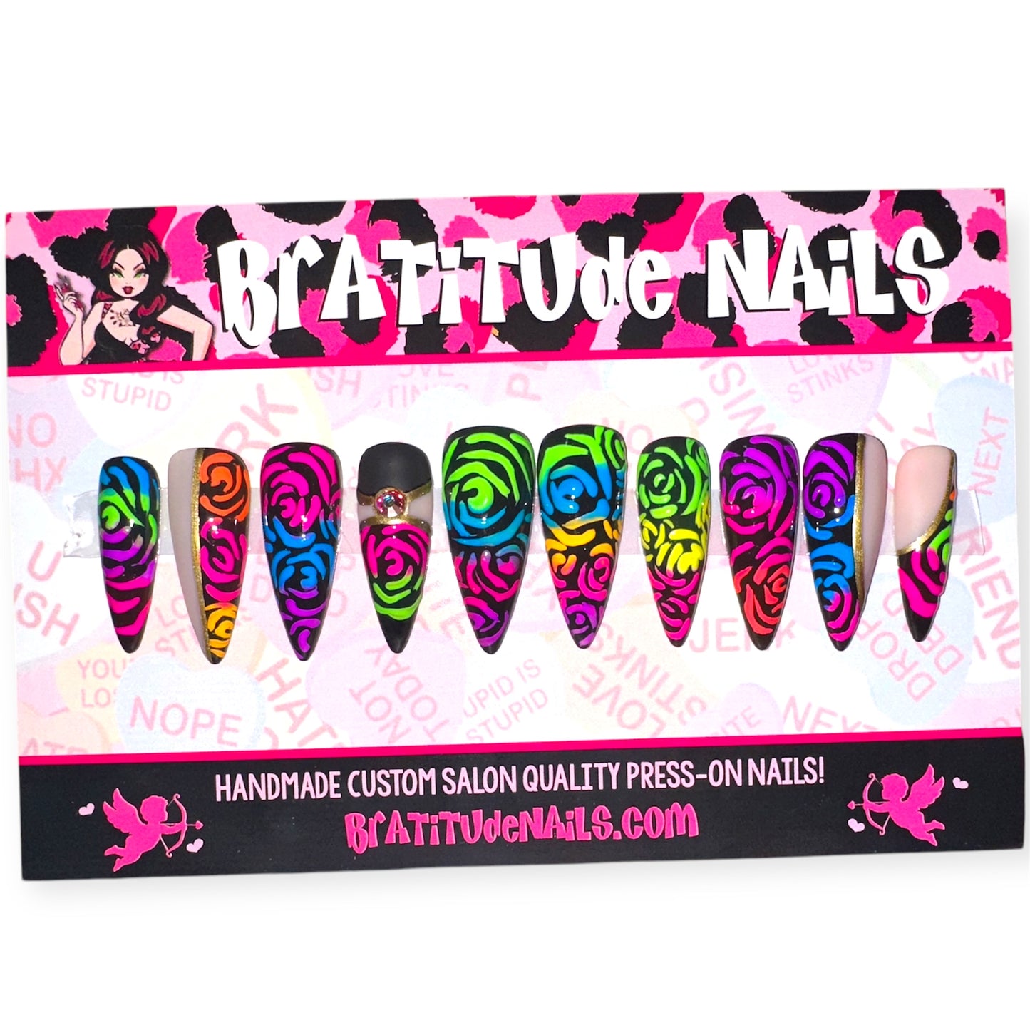 Floral colored abstract (Gel)