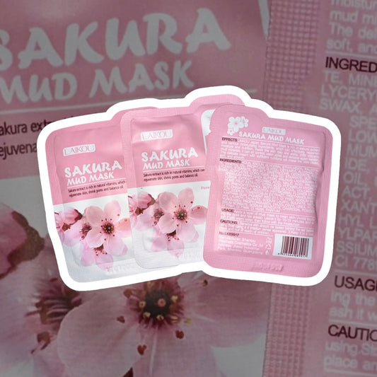 Sakura Pink Mud Masks 3 for $1