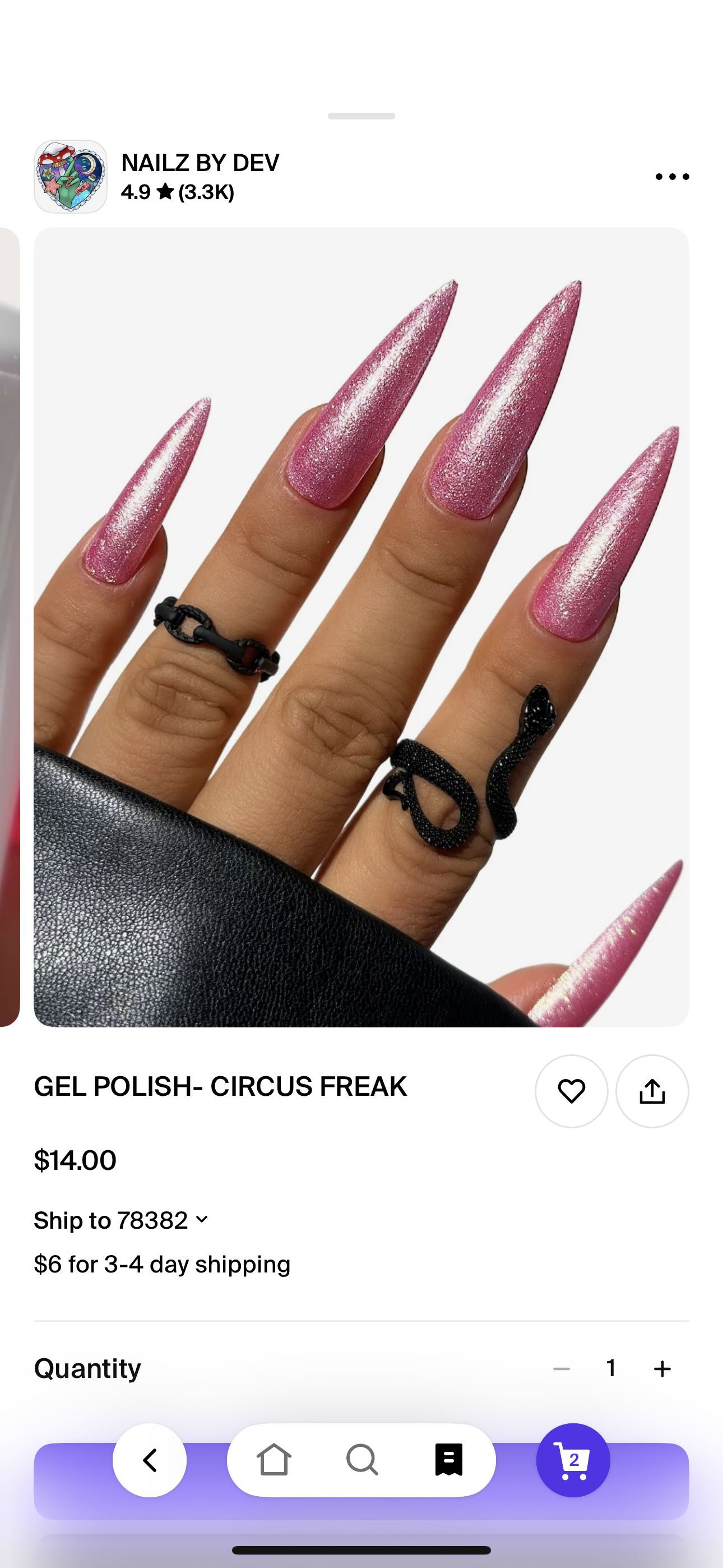 A custom GEL nail request (please send in inspo pic or idea)