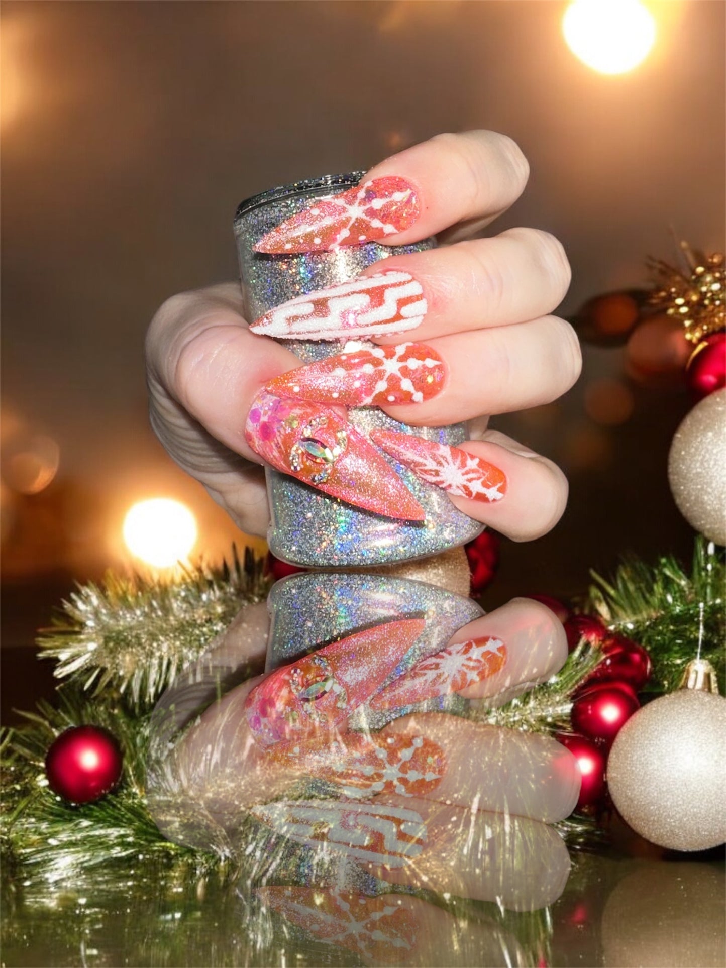It’s a Bratitude Christmas (Gel) 100% handpainted!