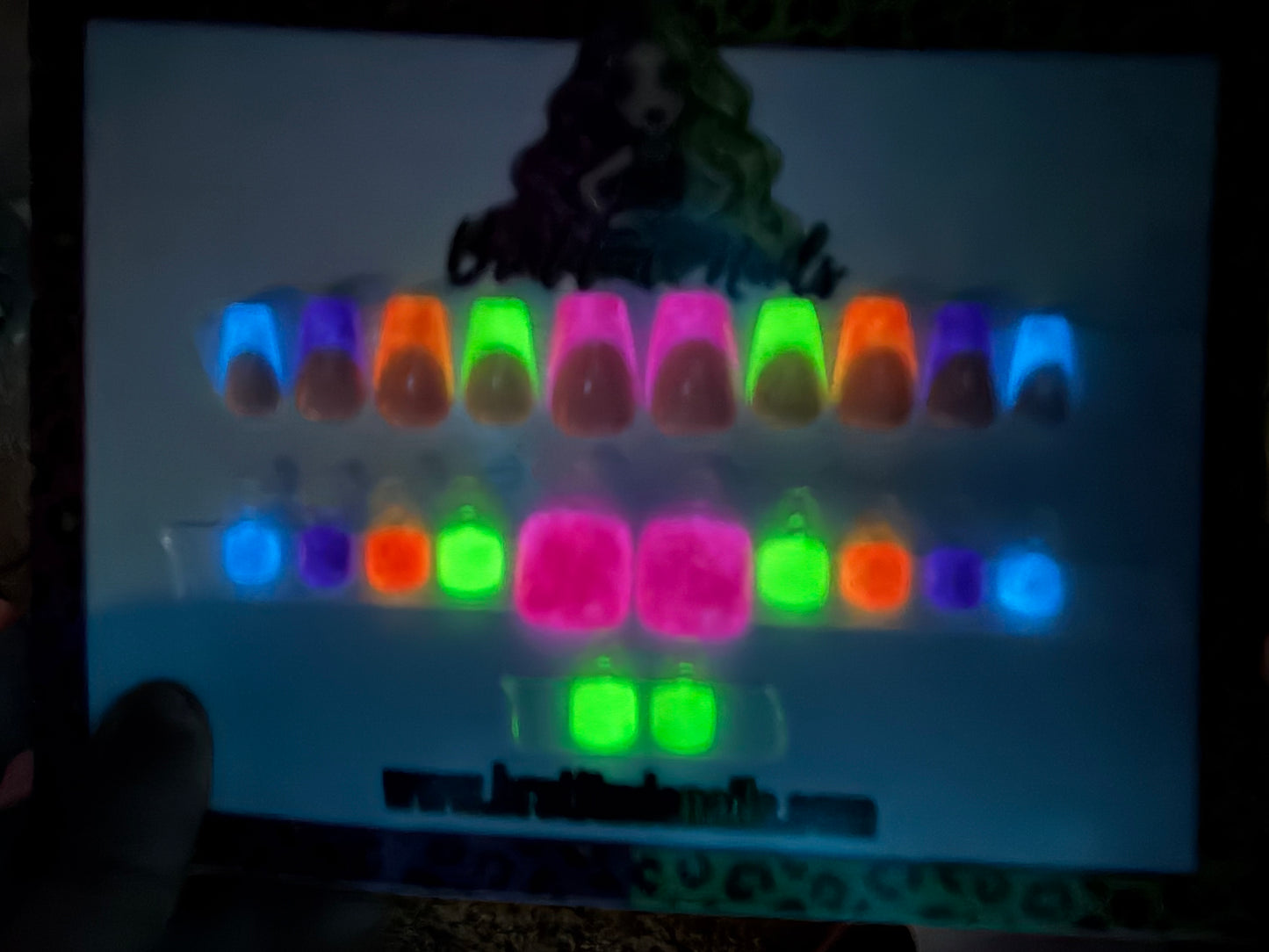 Neon Dreamz(Gel toe and nail bundle)