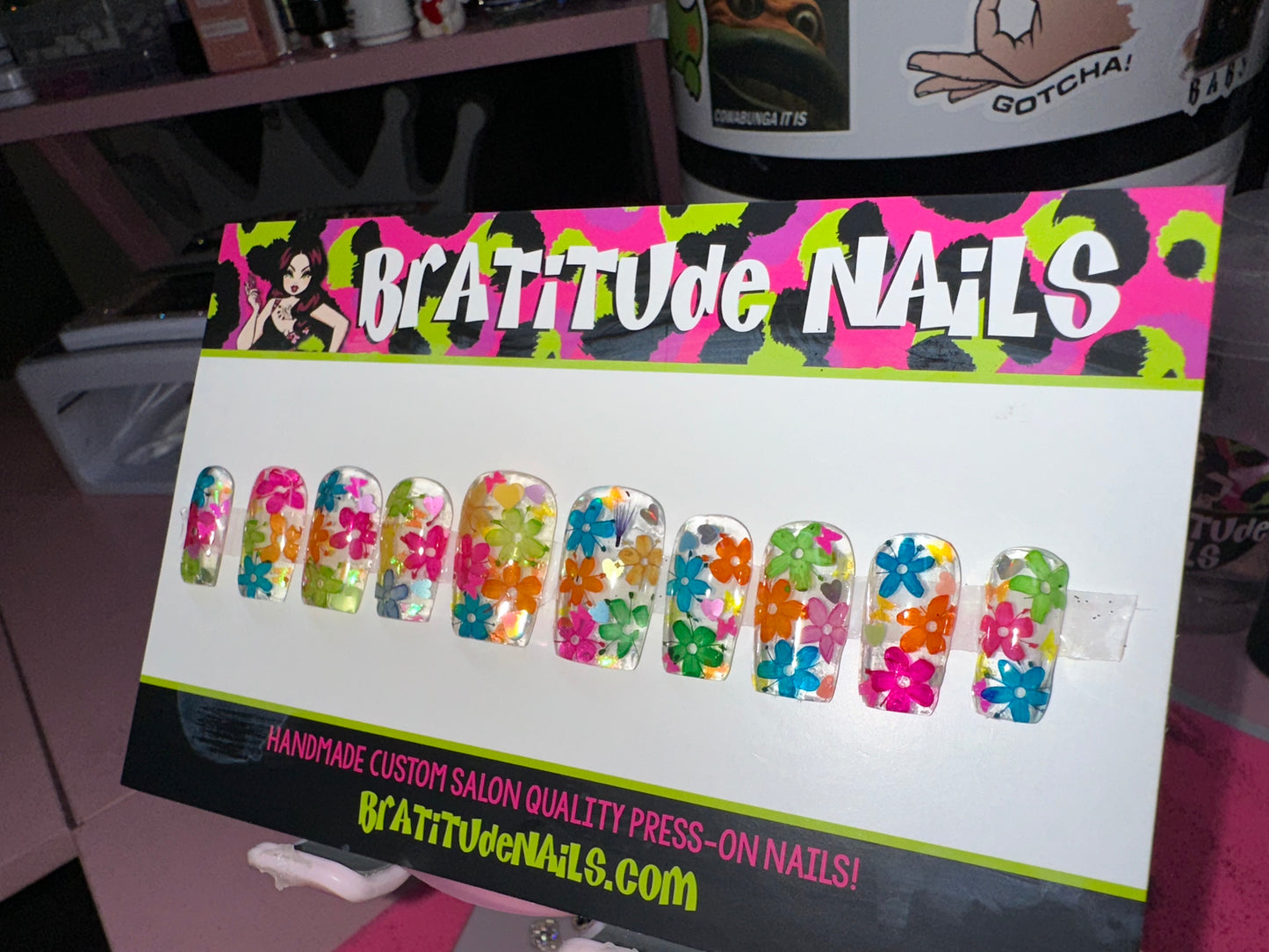 Neon Florals Real Flowers