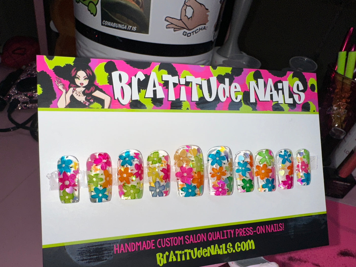 Neon Florals Real Flowers