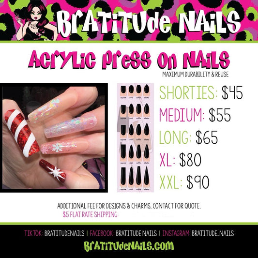 Order your custom ACRYLIC nails here! Reusable Acrylic Nails (CUSTOMS)